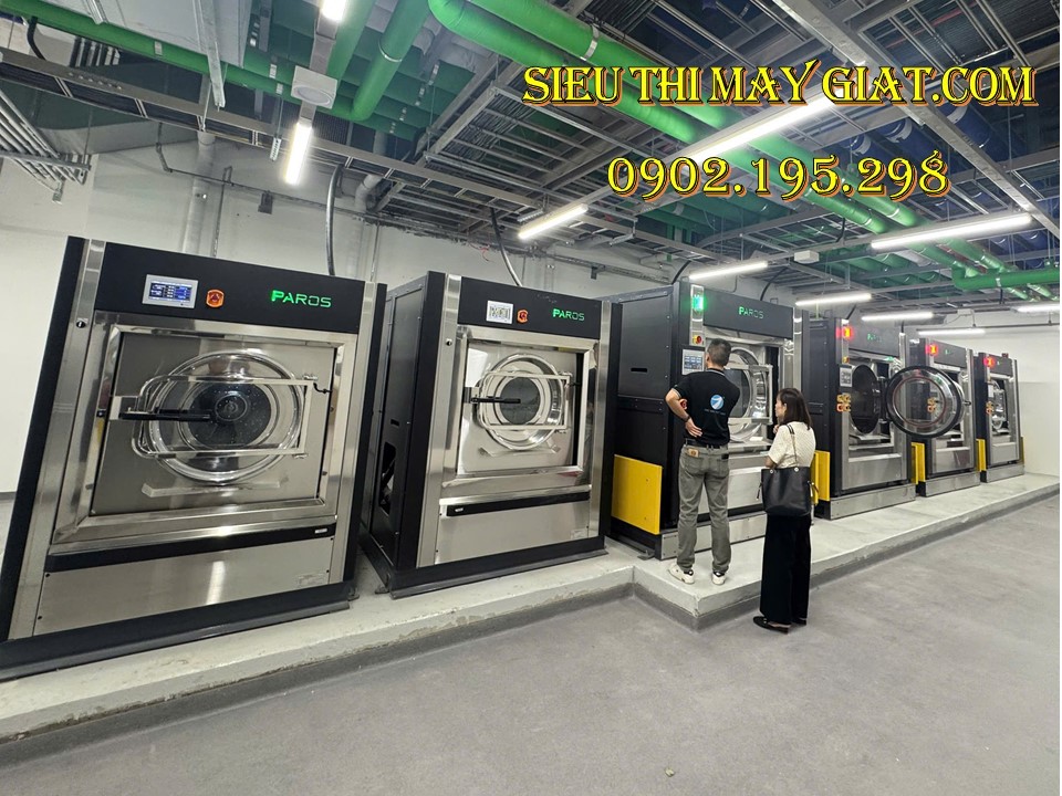 Hệ thống máy giặt 100kg tại Khách sạn Shilla