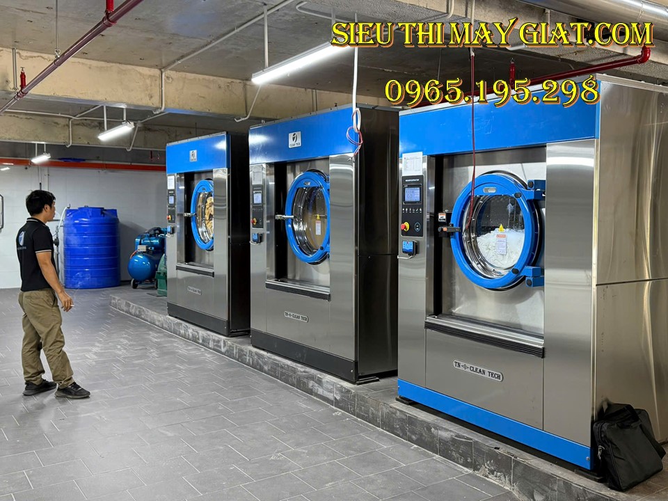 Slide53 Lắp đặt máy giặt 100kg cho Khách sạn
