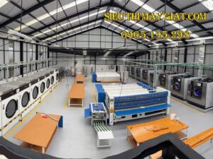 Mô hình xưởng giặt công nghiệp tiêu chuẩn